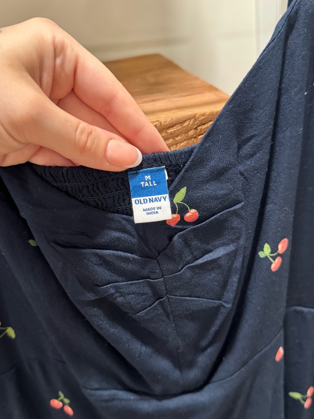 Old Navy Navy Mini Dress with Cherry Print - Picture 7 of 7